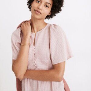 Madewell Courtyard Flutter-Sleeve Top